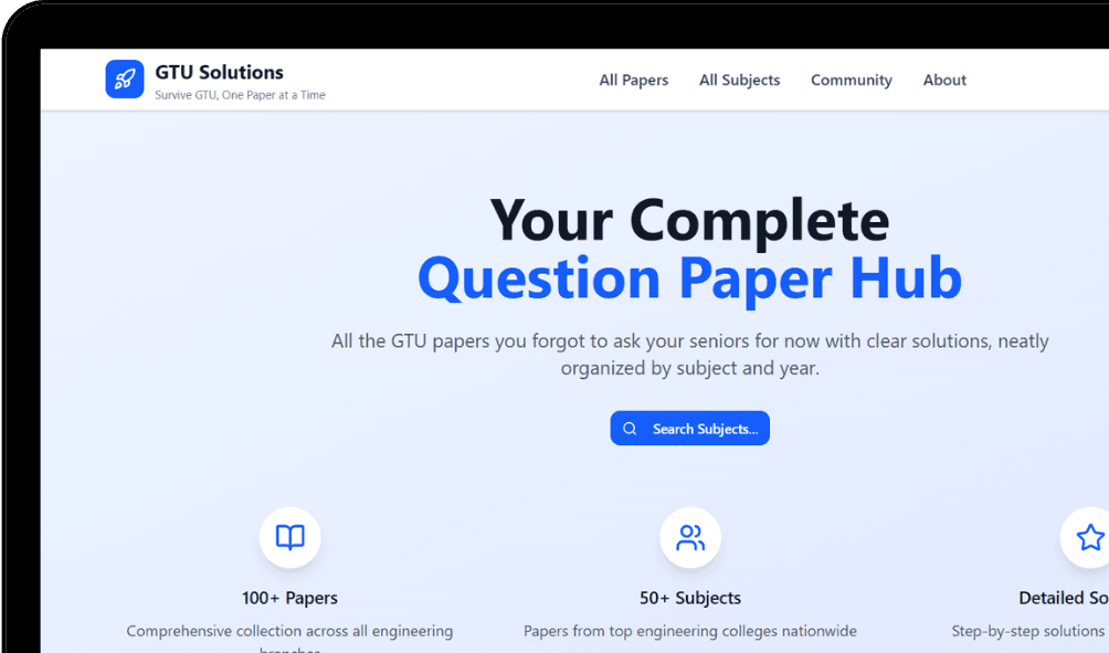 Your Complete GTU Solutions Hub